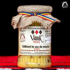 Galbiori in sos de mustar cu marar